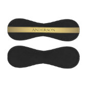 上品なフェイク金ゴールドストライプと黒の背景またはDIY 野球ボール (パネル)