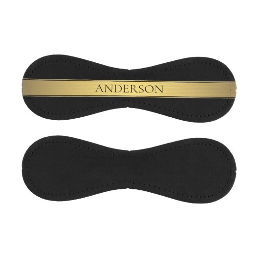 上品なフェイク金ゴールドストライプと黒の背景またはDIY 野球ボール (パネル)