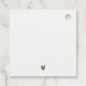 上品なフランスのガーデンランドスケープ水の色結婚の数 フェイバータグ (裏面)