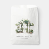 上品なフランスのガーデンランドスケープ水の色結婚の数 フェイバーバッグ (正面)