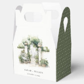 上品なフランスのガーデンランドスケープ水の色結婚の数 フェイバーボックス (オープン)