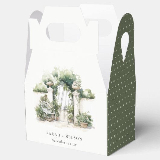 上品なフランスのガーデンランドスケープ水の色結婚の数 フェイバーボックス (オープン)