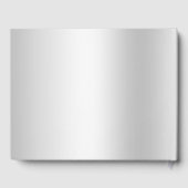 上品なフローラジェムシルバーフレーム結婚ズ ゲストブック (裏面)