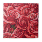 上品なフローラバラセラミックタイル浴室用 タイル (正面)