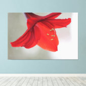 上品なフローラプリント キャンバスプリント (インサイチュ (ウッドフロア))