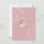 上品なフローラムーンスターズTiaraキンセアニラQRコード 出欠カード (裏面)