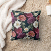 上品なフローラルパターン装飾用クッション クッション (ブランケット)