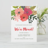 上品なフローラ引っ越しました発表 案内状 (スタンド正面)