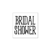 上品なブライダルシャワー ラバースタンプ (インプリント)