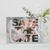 上品なブライダルシューダイヤモンドハートサファイヤ結婚ーズ セーブザデート (スタンド正面)