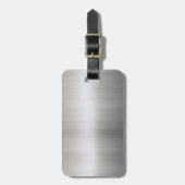 上品なブラシをかけられたアルミニウム ラゲッジタグ (正面縦)