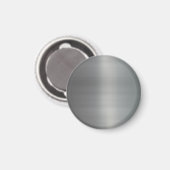 上品なブラシ仕上げメタルテクスチャ マグネット (正面/裏面)