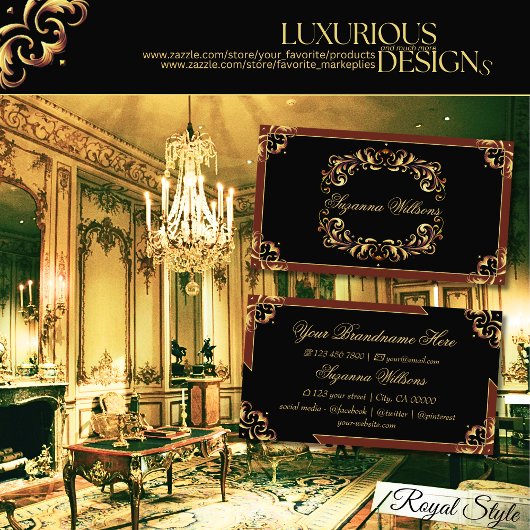 上品なブラックブラウン金ゴールド印象的で豪華 名刺