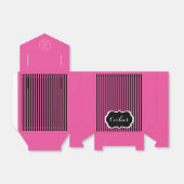 上品なブラック、ピンクとホワイトのお気に入りボックス フェイバーボックス (折り畳みなし)