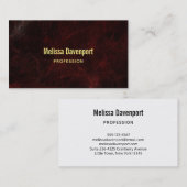 上品なブルゴーニュ大理石抽象芸術背景 名刺 (正面/裏面)