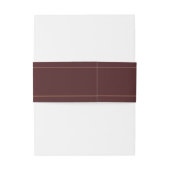 上品なブルゴーニュ&金ゴールド結婚の新婚の名前 招待状ベリーバンド (裏面例)