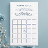 上品なブルーフランスのフローラブライダルビンゴゲーム