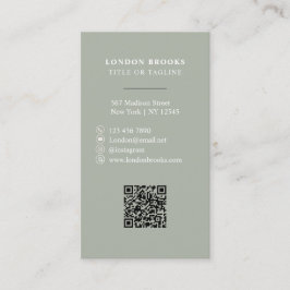 上品なブルーミングフローラ |ソーシャルメディア 名刺