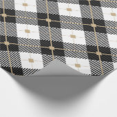 上品なプレイドラッピング紙 ラッピングペーパー (コーナー)