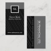 上品なプロフィールカード 名刺 (正面/裏面)