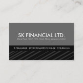 上品なプロフィールカード 名刺 (裏面)