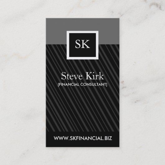 上品なプロフィールカード 名刺 (正面)