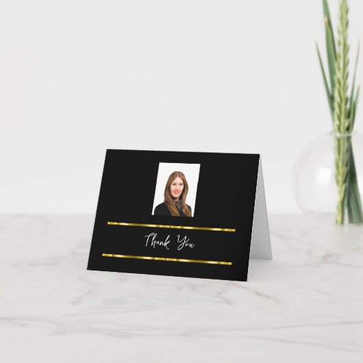 上品なプロフェッショナルまたは不動産仲介業者サンキューカード サンキューカード (正面)