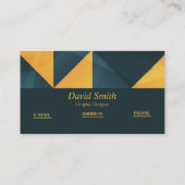 上品なプロフェッショナルグラフィックデザイナー 名刺 (裏面)