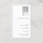 上品なプロフェッショナルダスキピンクビジネスカード 名刺 (裏面)