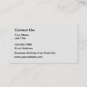 上品なプロフェッショナル男らしモノグラム 名刺 (裏面)