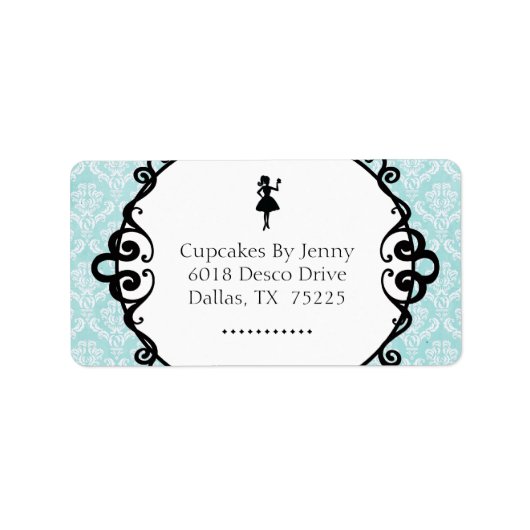 上品なベーカリー差出人住所ラベル ラベル (正面)