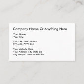 上品なペインターのテーマの名刺 名刺 (裏面)