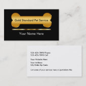 上品なペットの世話の名刺 名刺 (正面/裏面)