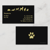 上品なペットテーマ 名刺 (正面/裏面)