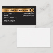 上品なペットビジネスかサービス 名刺 (正面/裏面)