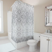 上品なホワイトシャワーカーテンスタイル2 シャワーカーテン (インサイチュ)