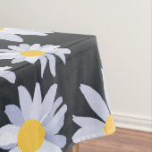 上品なホワイトデイジーフラワーズボタニカル テーブルクロス (インサイチュ)