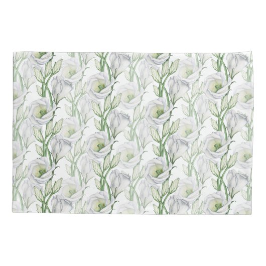 上品なボヘミアン白いフローラ快適 枕カバー (裏面)