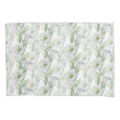 上品なボヘミアン白いフローラ快適 枕カバー (正面)