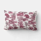 上品なマジエレガントタ素朴ンレッドトイレウマ ランバークッション (裏面)