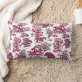 上品なマジエレガントタ素朴ンレッドトイレウマ ランバークッション (ブランケット)