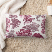 上品なマジエレガントタ素朴ンレッドトイレウマ ランバークッション (ブランケット)