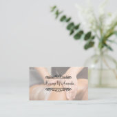 上品なマッサージセラピストアポイントメントカード 予約カード (スタンド正面)