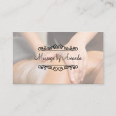 上品なマッサージセラピストアポイントメントカード 予約カード (正面)