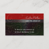 上品なマーケティングコンサルタントの名刺 名刺 (裏面)