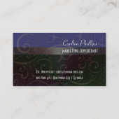 上品なマーケティングコンサルタントDIYカラー 名刺 (裏面)