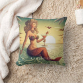 上品なマーティーニマーメイドサンダー_コーブ クッション (ブランケット)