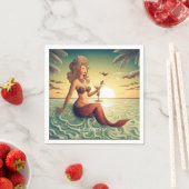 上品なマーティーニマーメイドサンダー_コーブ スタンダードカクテルナプキン (インサイチュ)