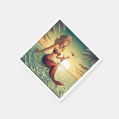 上品なマーティーニマーメイドサンダー_コーブ スタンダードカクテルナプキン (角)