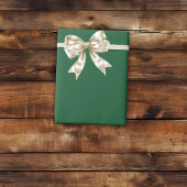 上品なミディアムダーククリスマスグリーンラッピング紙 ラッピングペーパー